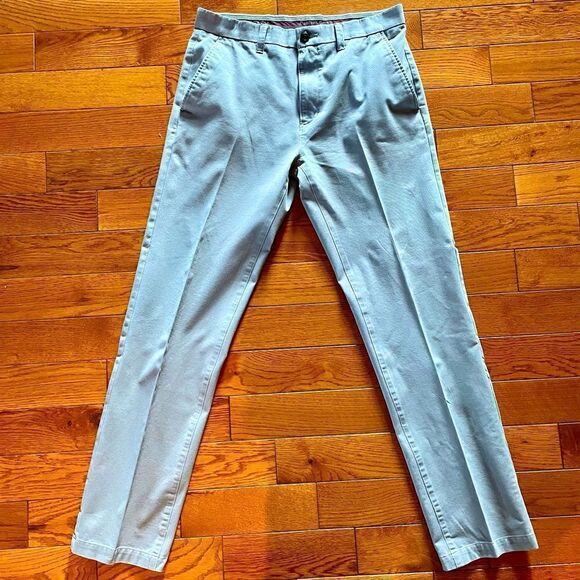 LIGHT GRAY MENS PANTS JM HAGGAR SLIM FIT/LUXURY COMFORT 32x34 - Picture 1 of 5